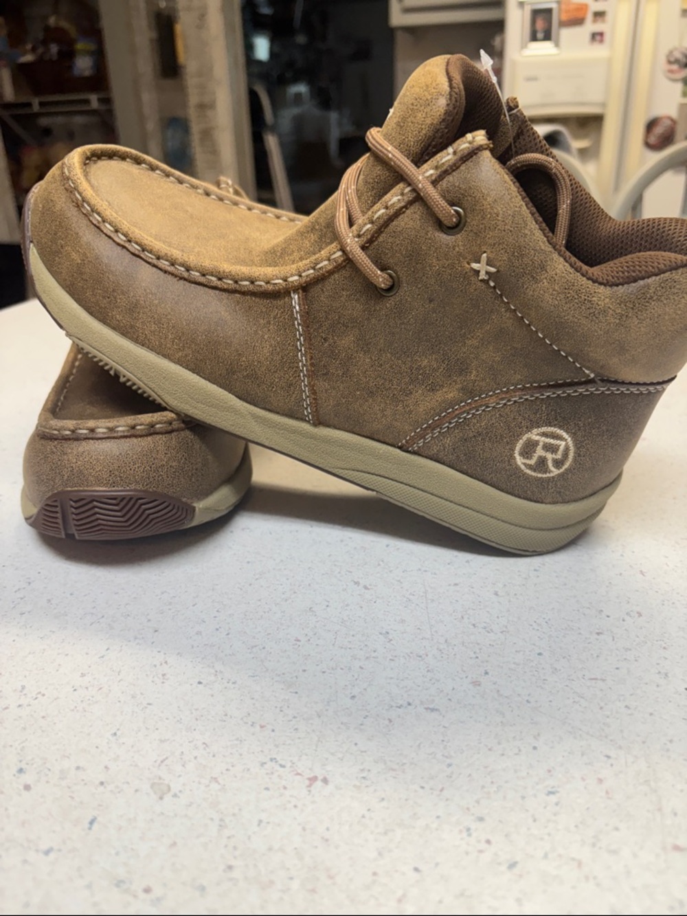 Roper Men's Distressed Brown Chukka Moc Toe Boots